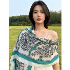 에르메스(HERMES) 입체 패턴 캐시미어 롱 목도리 스카프