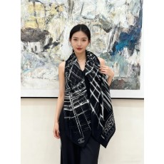 샤넬(CHANEL) 실크 캐시미어 숄 머플러 목도리 스카프