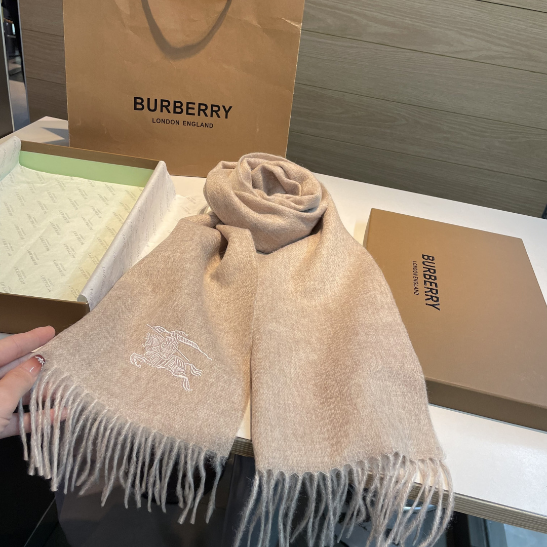 버버리(BURBERRY) 양면 캐시미어 머플러 목도리 스카프