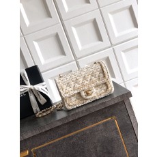 CHANEL 샤넬 25K 신상 트위드 핸들 백 가방 20cm