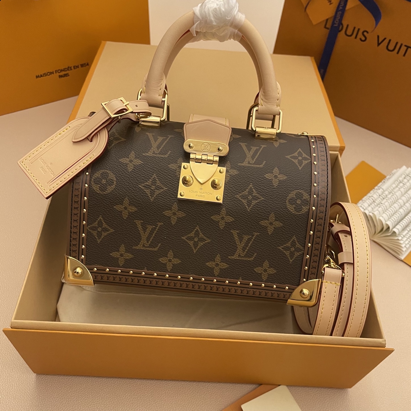 LOUIS VUITTON LV 루이비통 스피디 트렁크 20 (Speedy Trunk 20) 토트백 숄더백 가방