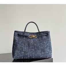 Bottega Veneta BV 보테가 베네타 안디아모(Andiamo) 데님 믹스 숄더백 가방 미디엄