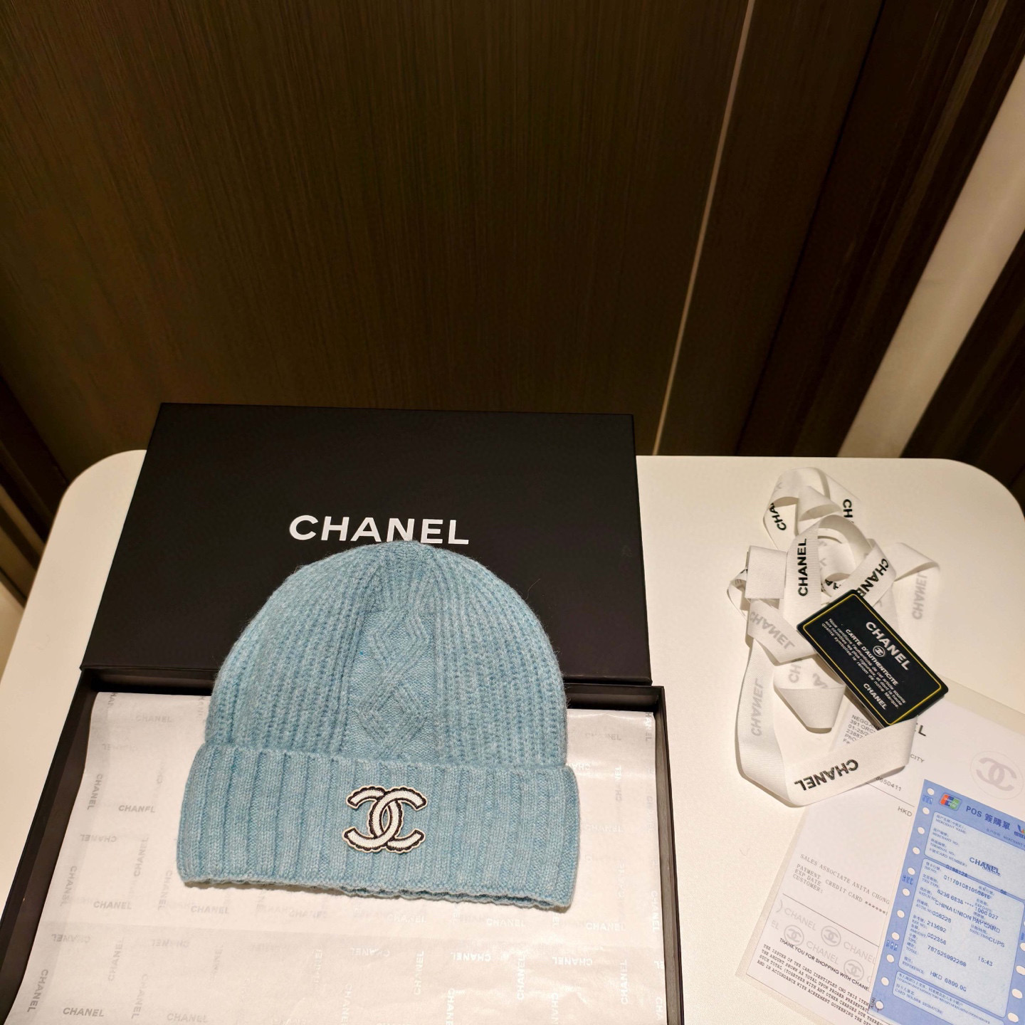 샤넬(CHANEL)니트 비니 모자