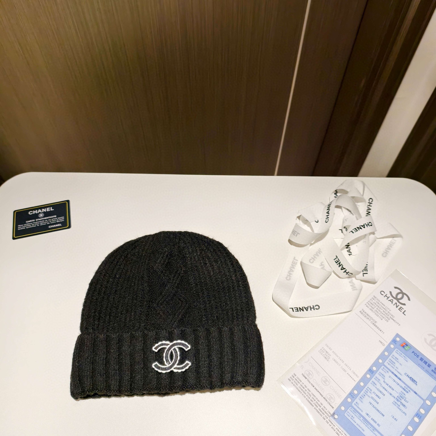 샤넬(CHANEL)니트 비니 모자