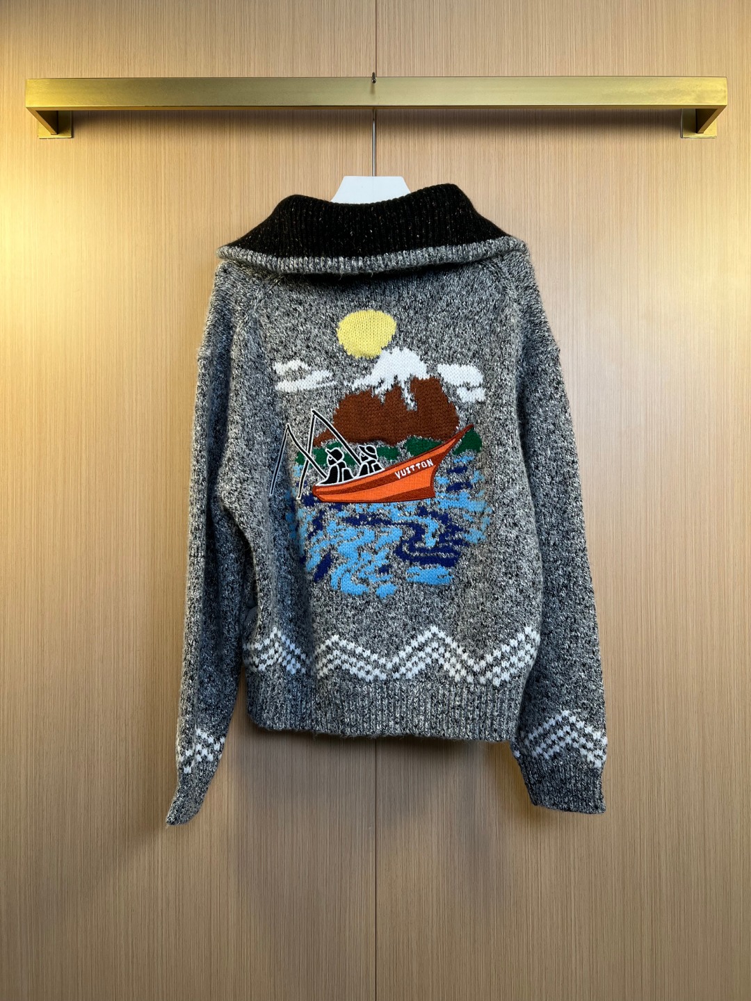 루이비통(LV) × 니고(NIGO) 니트 집업 가디건 자켓 의류