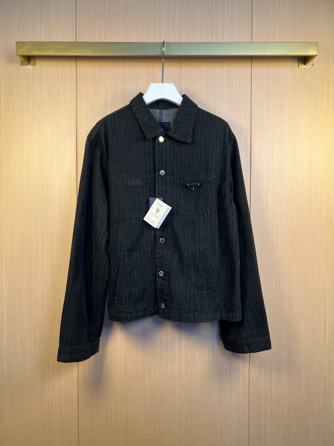 프라다(PRADA) 로고 데님 재킷 의류