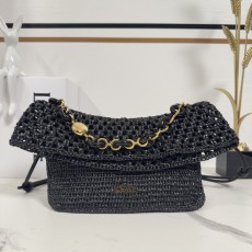 Loewe 로에베 라피아 & 카프스킨 올라(Ola) 백 가방 미디움