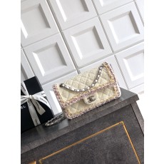 CHANEL 샤넬 25K 신상 트위드 핸들 백 숄더백 가방 23cm