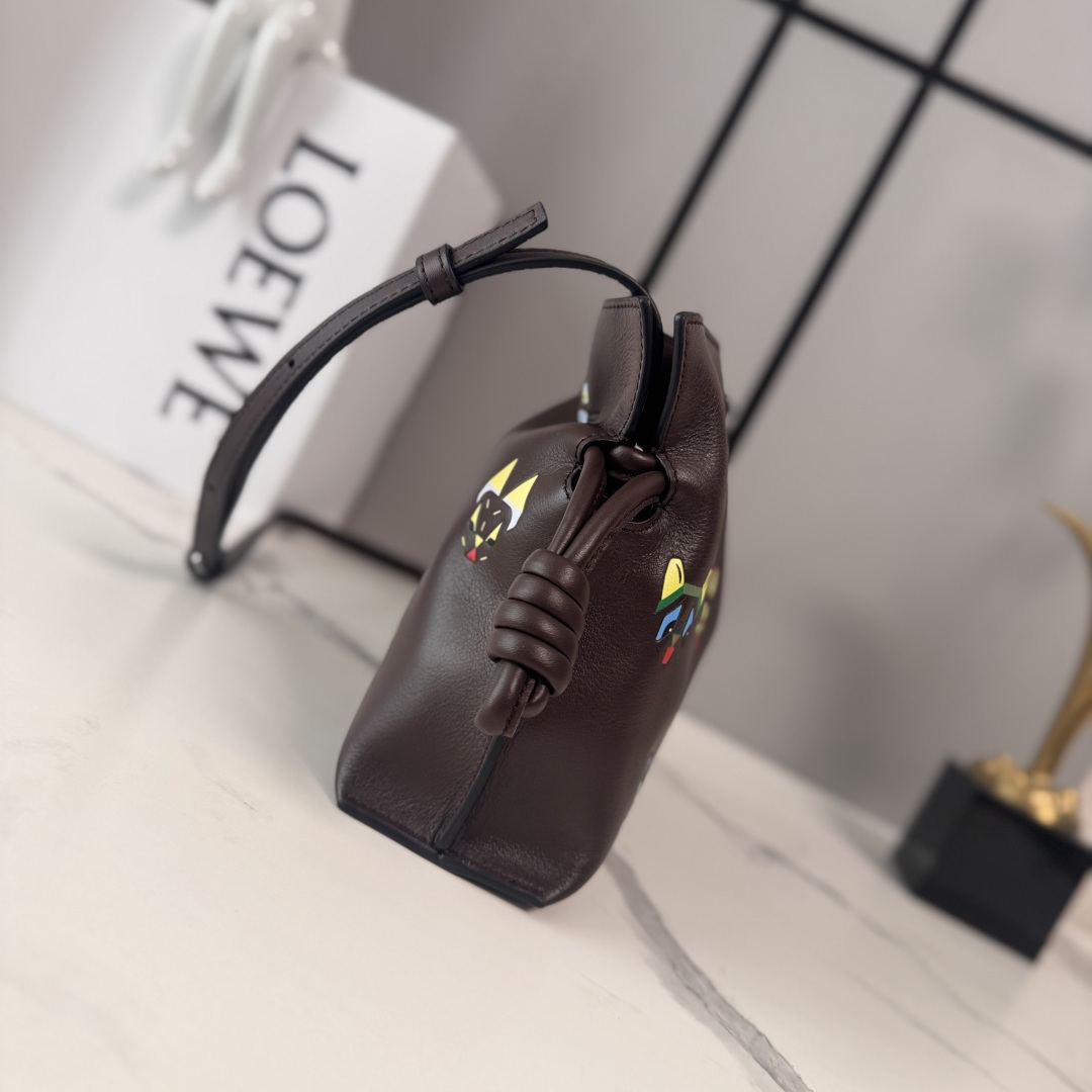 Loewe 로에베 26 크루즈 Louis Wain 콜라보 플라멩코 숄더백 가방 - 스몰