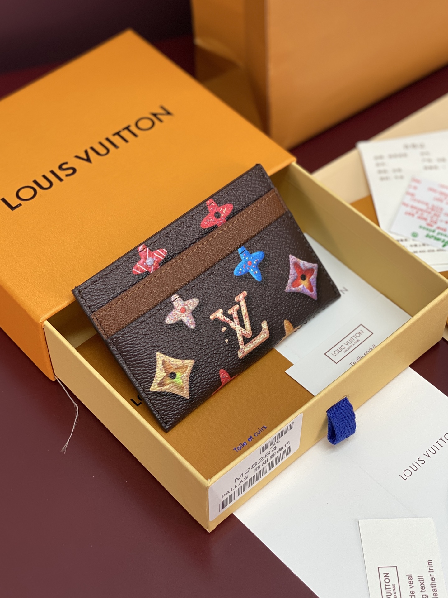 LOUIS VUITTON LV 루이비통 더블 카드 홀더 '모노그램 도넛' 브라운 (M28284) 지갑
