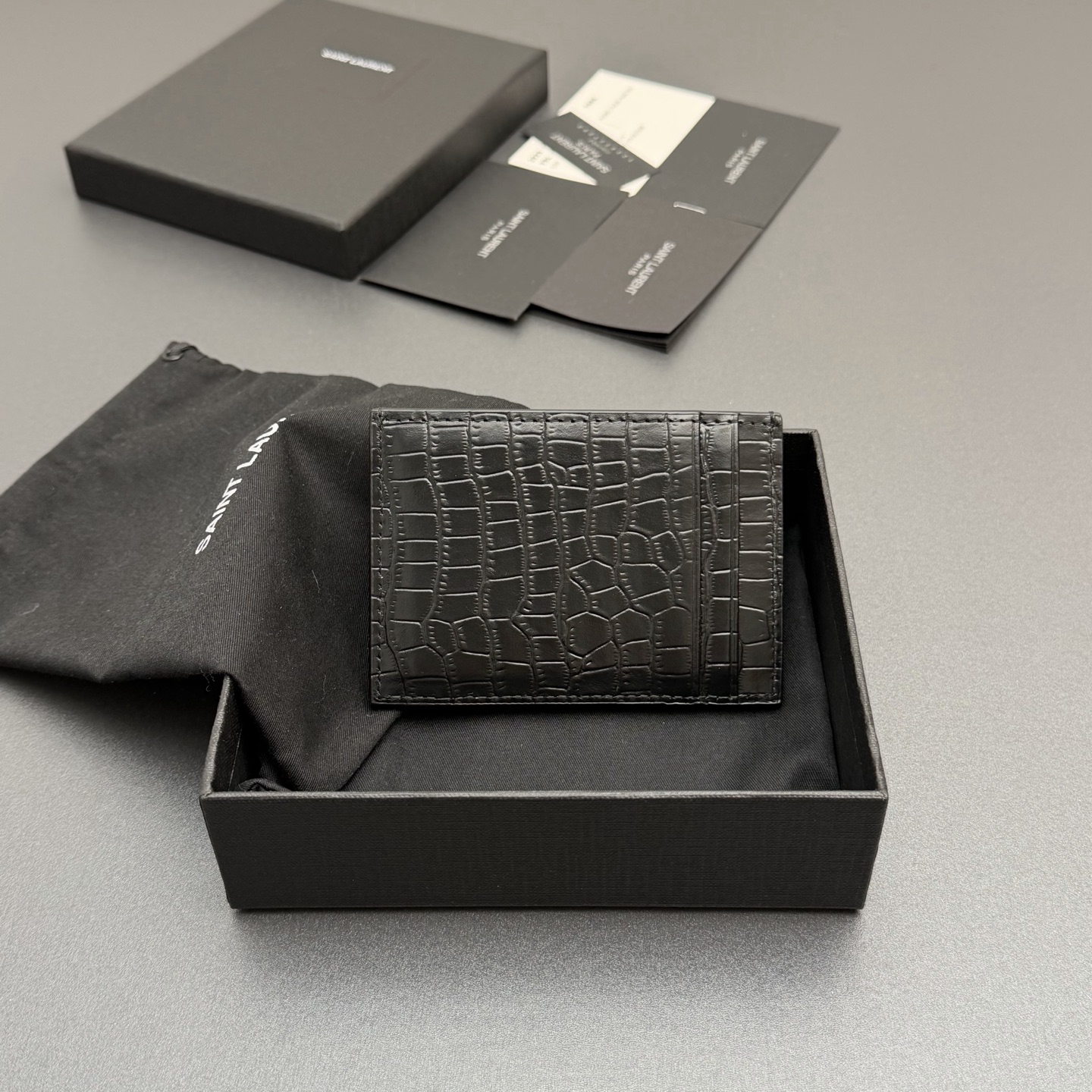 Saint Laurent YSL 생로랑 uptown 업타운 플랩 카드 지갑