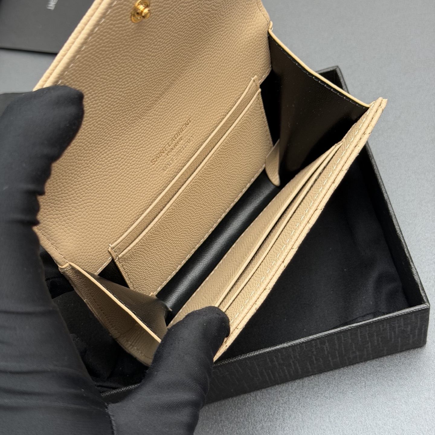 Saint Laurent YSL 생로랑 마틀라세 소형 에디 퀼팅 지갑