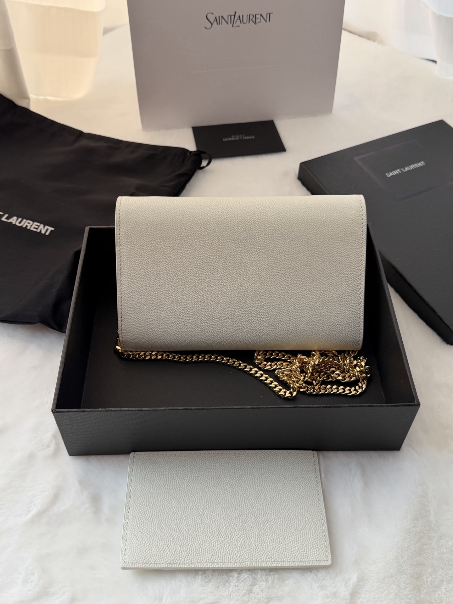 Saint Laurent YSL 생로랑 ENVELOPE 엔벨로프 그레인 레더 체인백 (WOC) 가방
