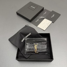 Saint Laurent YSL 생로랑 크로코 엠보싱 카드 홀더 지갑