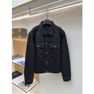 루이비통(LV) 워싱 디스트로이드 데님 재킷 의류