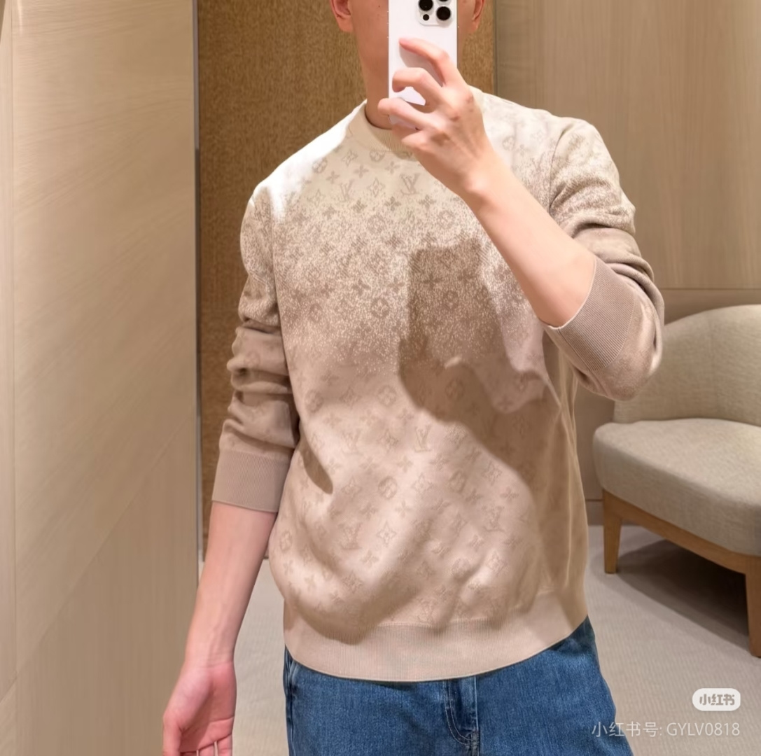 루이비통(LV) 레터 그라데이션 니트 스웨터 의류