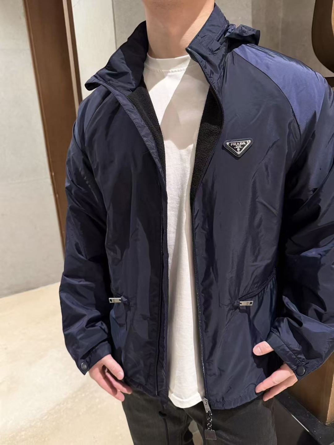 프라다(PRADA) 나일론 플리스 재킷 의류