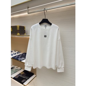 로에베(LOEWE) 아나그램 자수 긴소매 티셔츠 의류