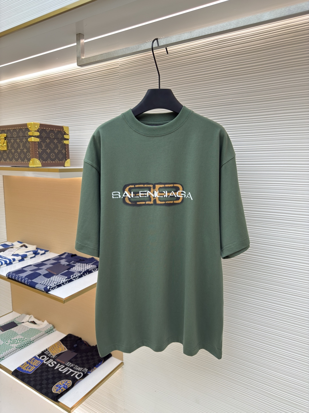 발렌시아가(Balenciaga) 빈티지 레터 반소매 티셔츠 의류