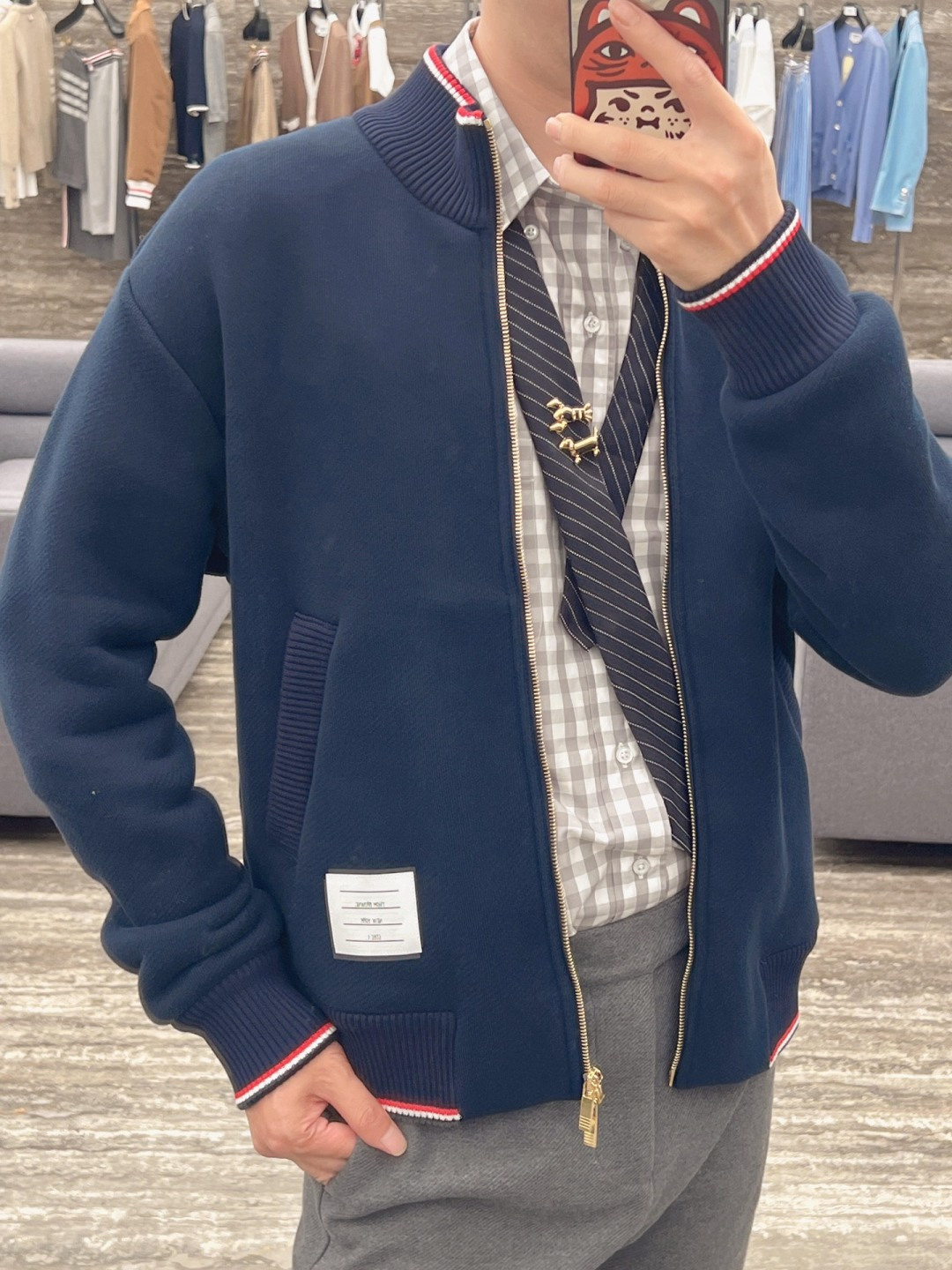 톰브라운(Thom Browne) 태그 집업 재킷 의류