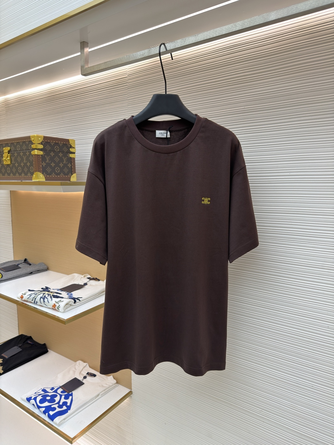 셀린느(CELINE) 트리옹프 자수 반팔 티셔츠 의류