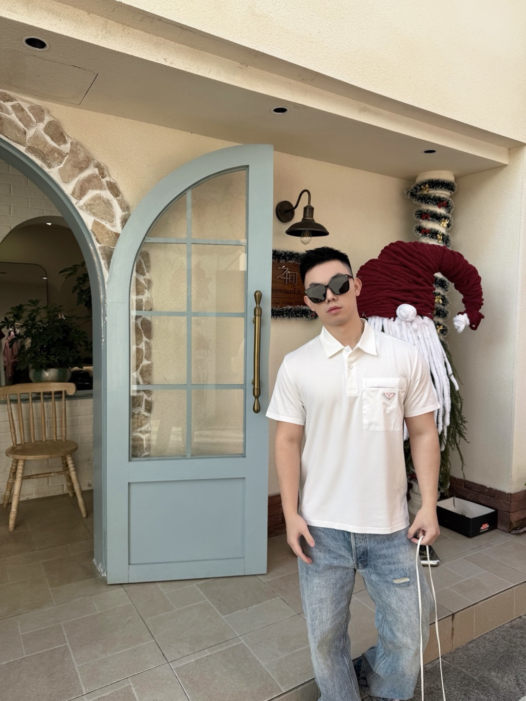 프라다(PRADA) 포켓 폴로 셔츠 의류