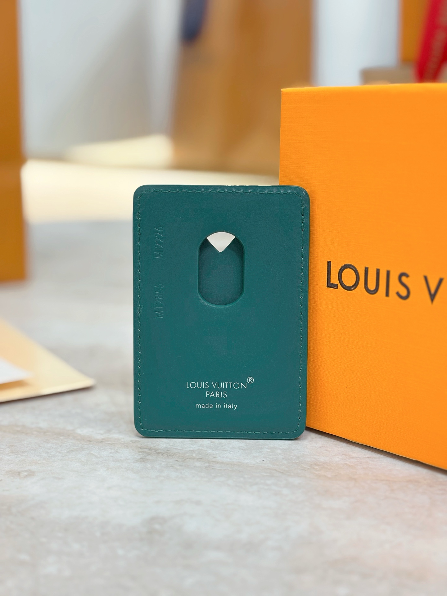 Louis Vuitton LV 루이비통 모노그램 그린 카드 홀더 지갑 M12855