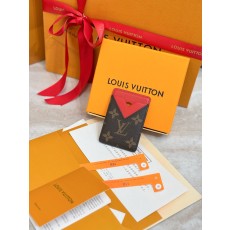 Louis Vuitton LV 루이비통 모노그램 레드 카드 홀더 지갑 M12856