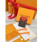 Louis Vuitton LV 루이비통 모노그램 레드 카드 홀더 지갑 M12856