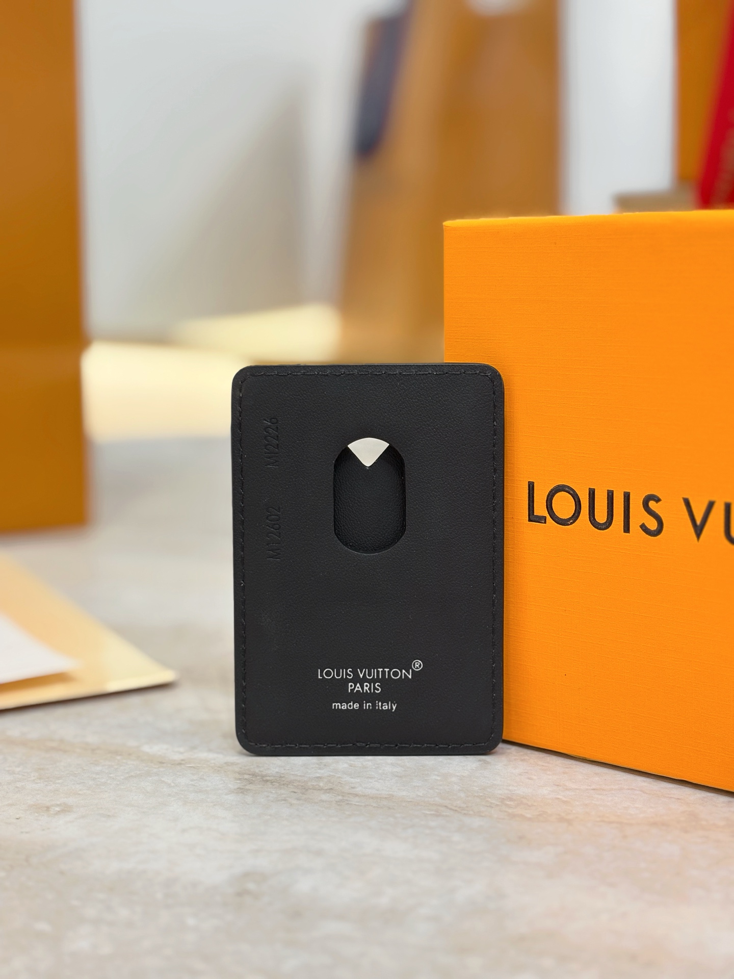 Louis Vuitton LV 루이비통 모노그램 이클립스 블랙 카드 홀더 지갑 M12602