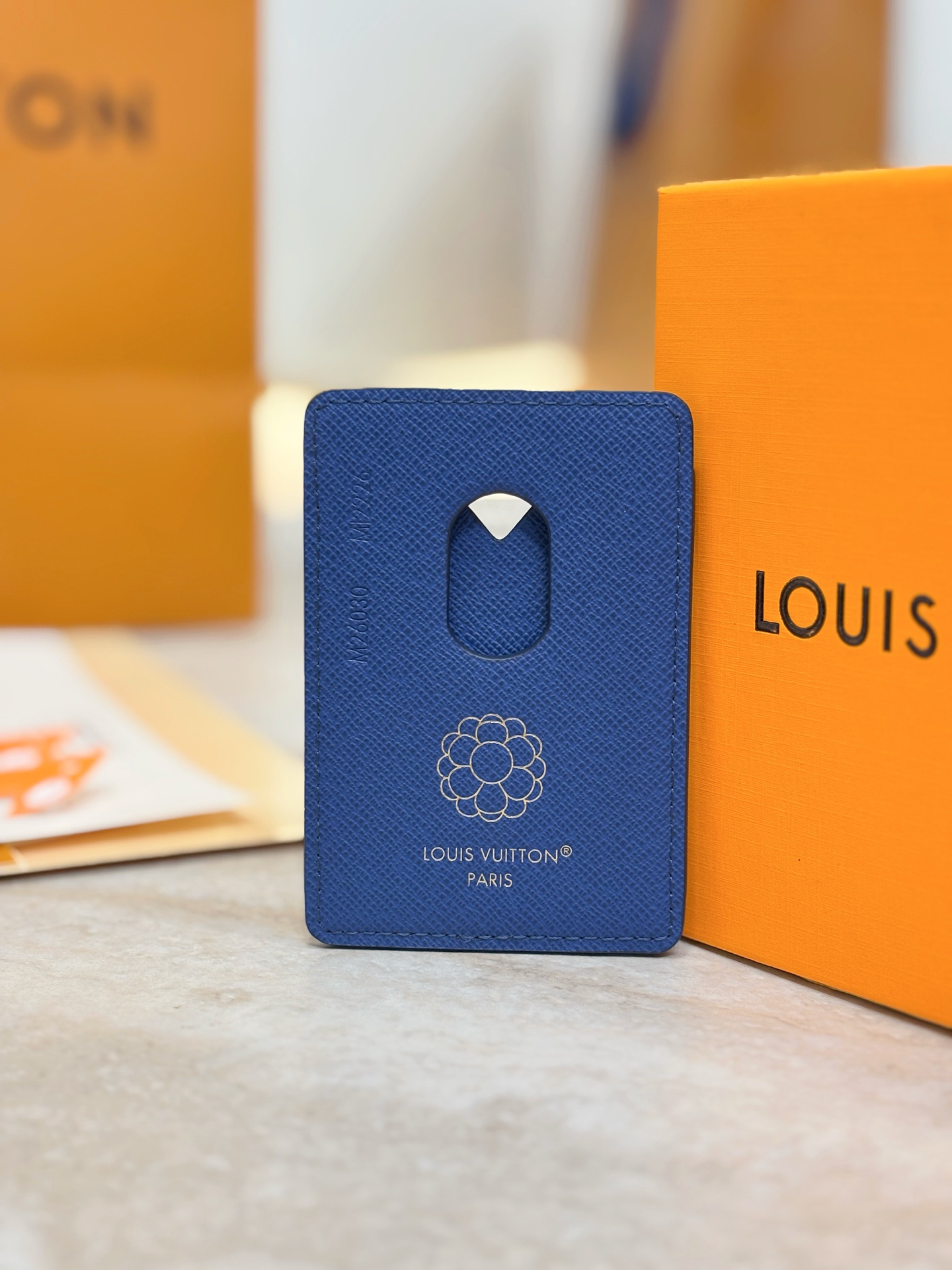 Louis Vuitton LV 루이비통 모노그램 스카이 블루 카드 홀더 지갑 M26030