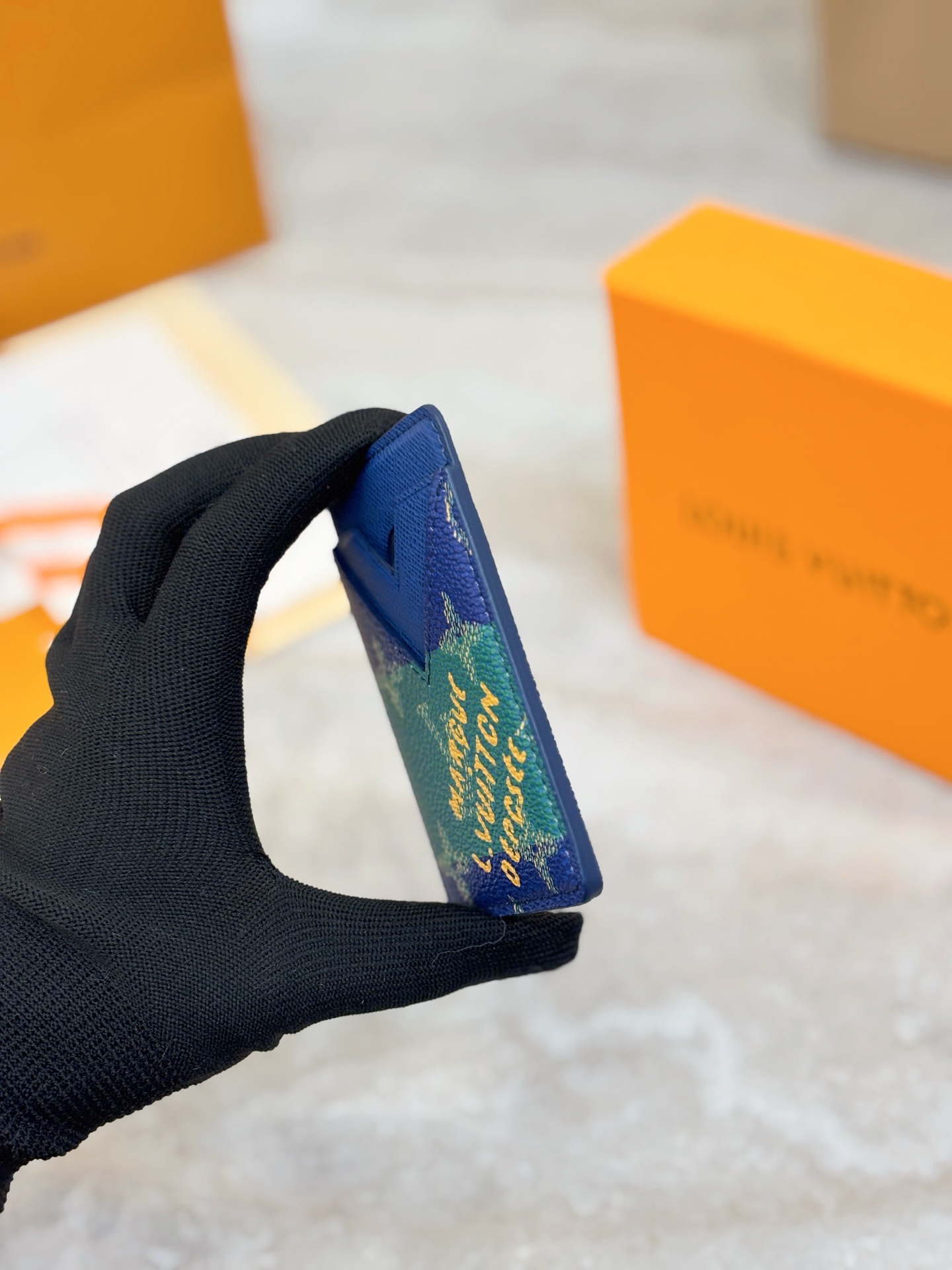 Louis Vuitton LV 루이비통 모노그램 스카이 블루 카드 홀더 지갑 M26030