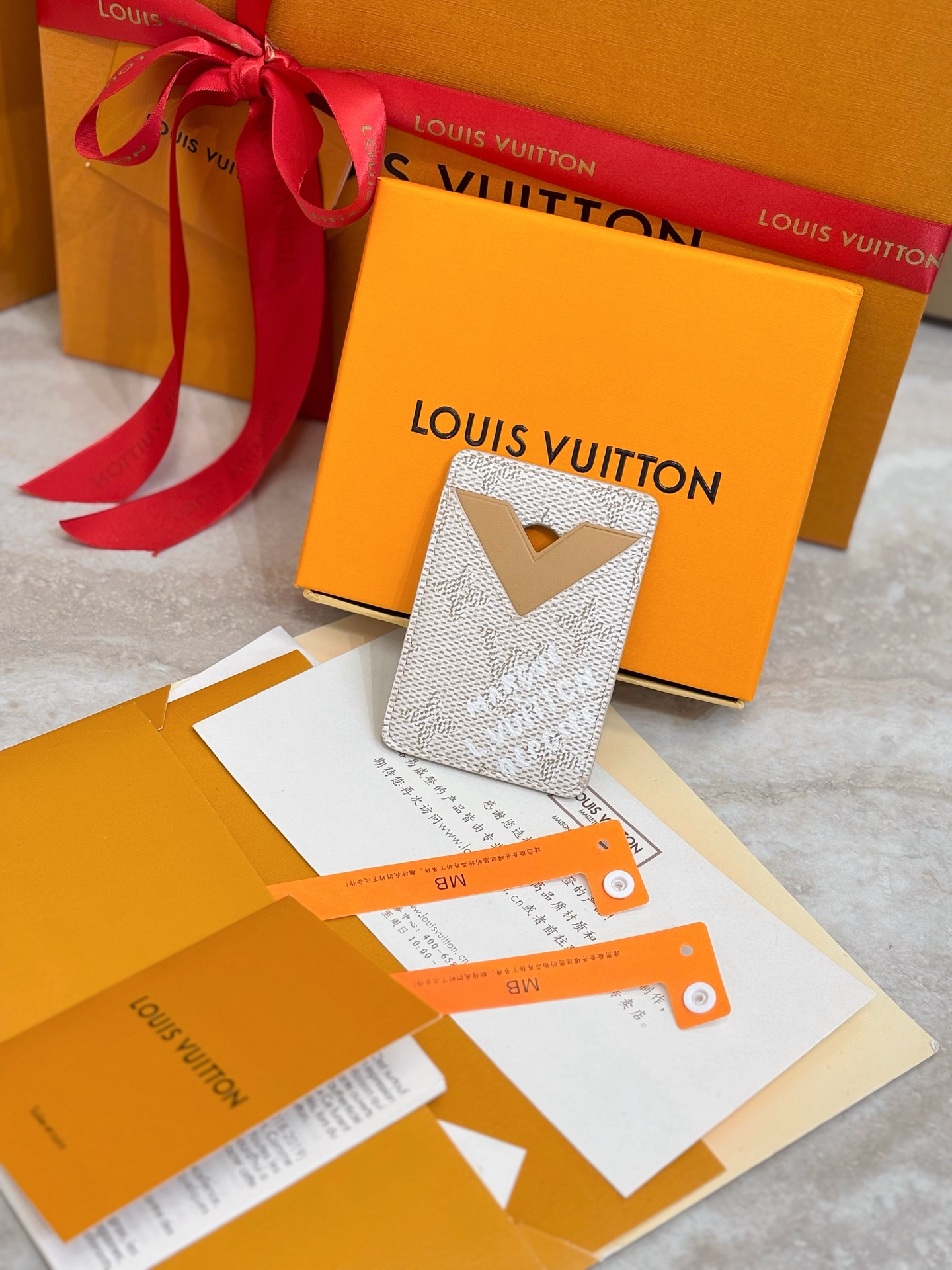 Louis Vuitton LV 루이비통 모노그램 카키 카드 홀더 지갑 M26948