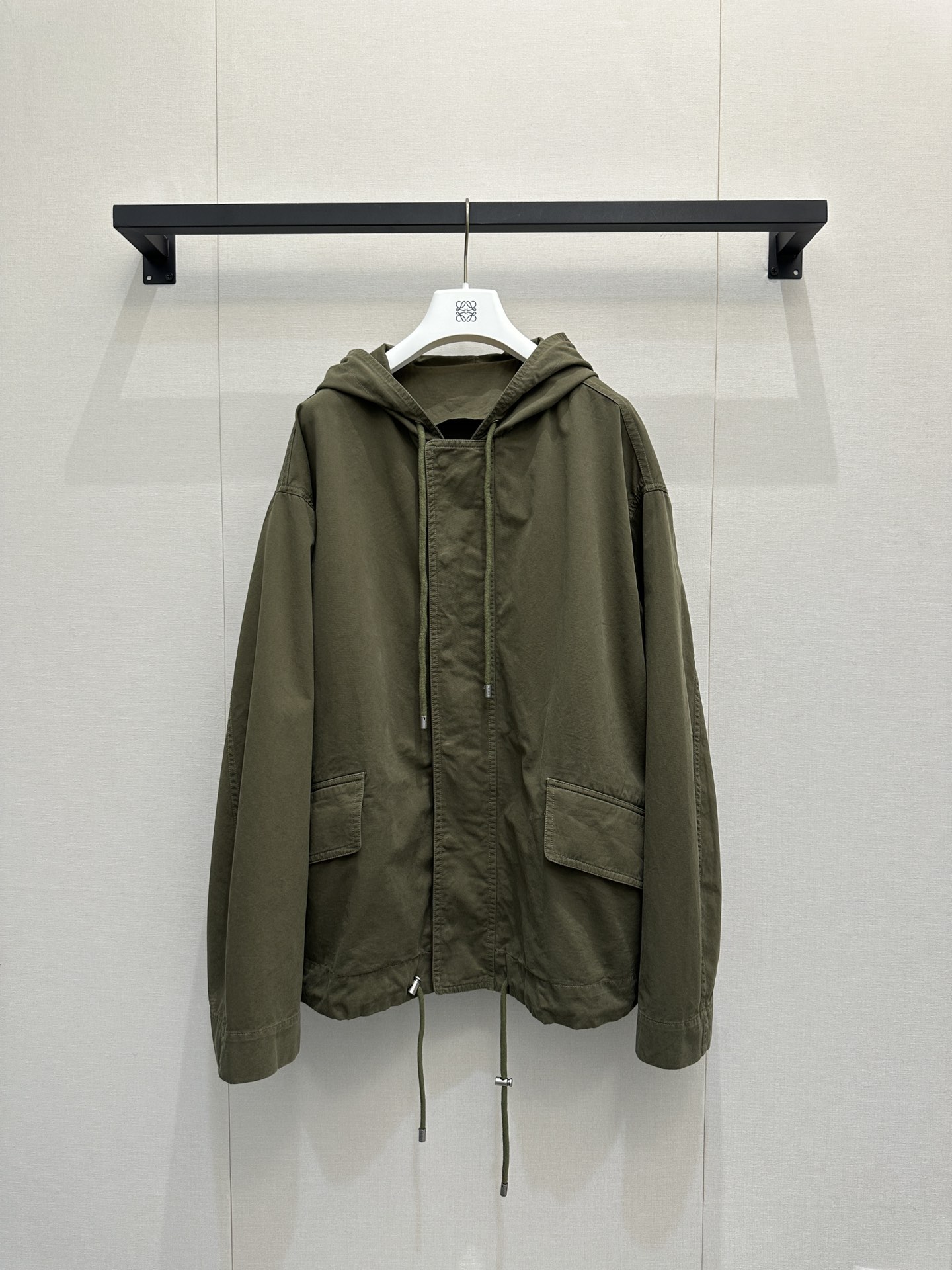 Loewe 로에베 포켓 드로우스트링 후드 야상 자켓 재킷 의류