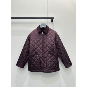 프라다(Prada) 카라 퀼팅 패딩 자켓 재킷 의류