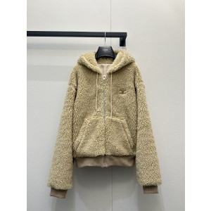 셀린느(Celine) 양털 뽀글이 후드 집업 자켓 재킷 의류