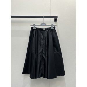 프라다(Prada) 나일론 벨티드 포켓 A라인 스커트 치마 의류