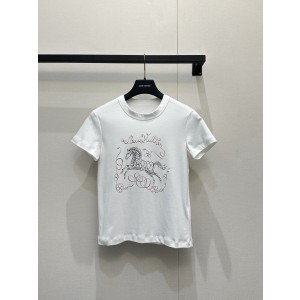 루이비통(LV) 말띠 한정판 그래픽 반팔 티셔츠 의류