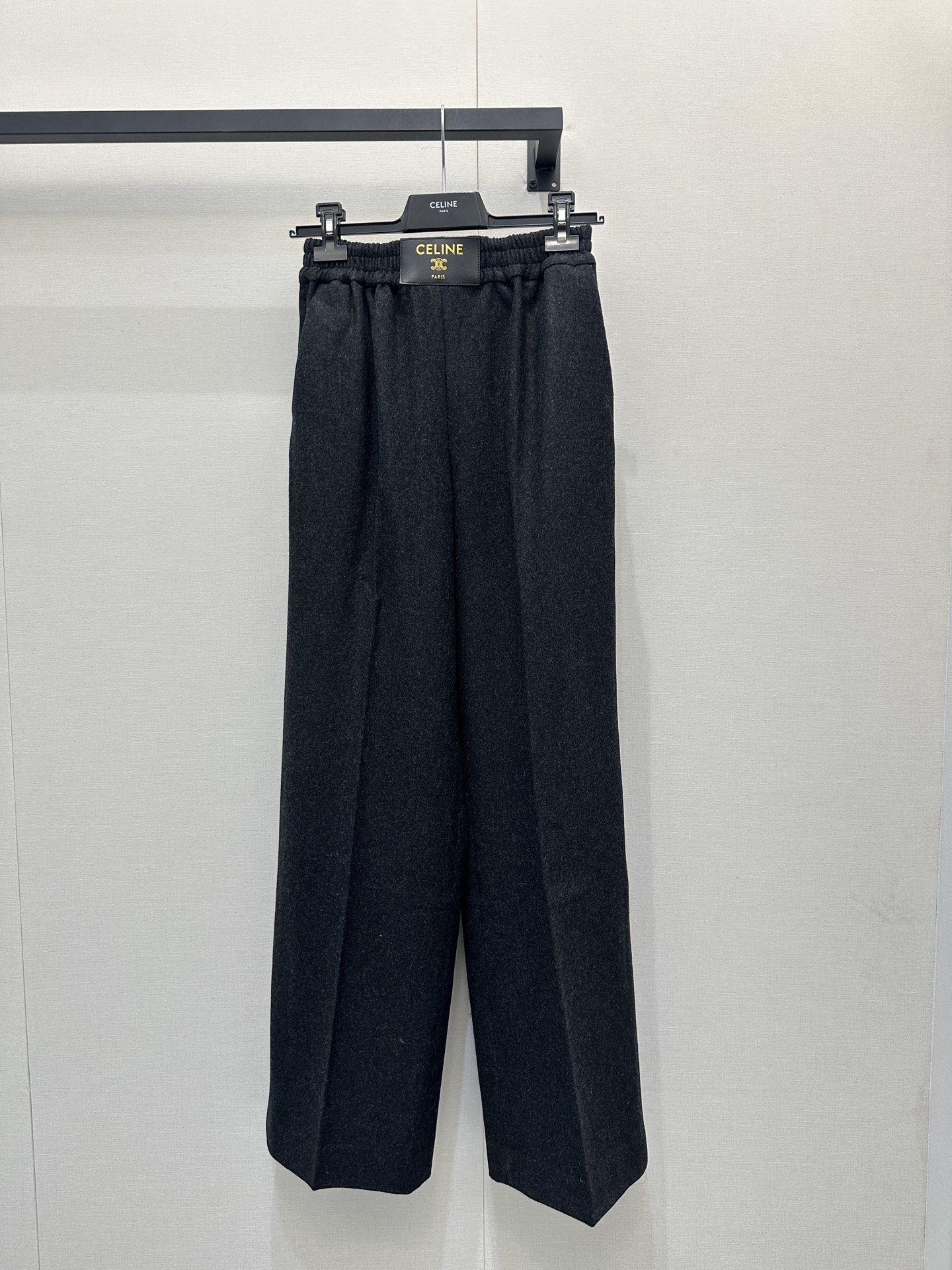 셀린느(CELINE) 트리오페 밴딩 울 와이드 팬츠 바지 의류