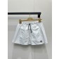 미우미우(miumiu) 로고 자수 셔링 스커트 치마 의류