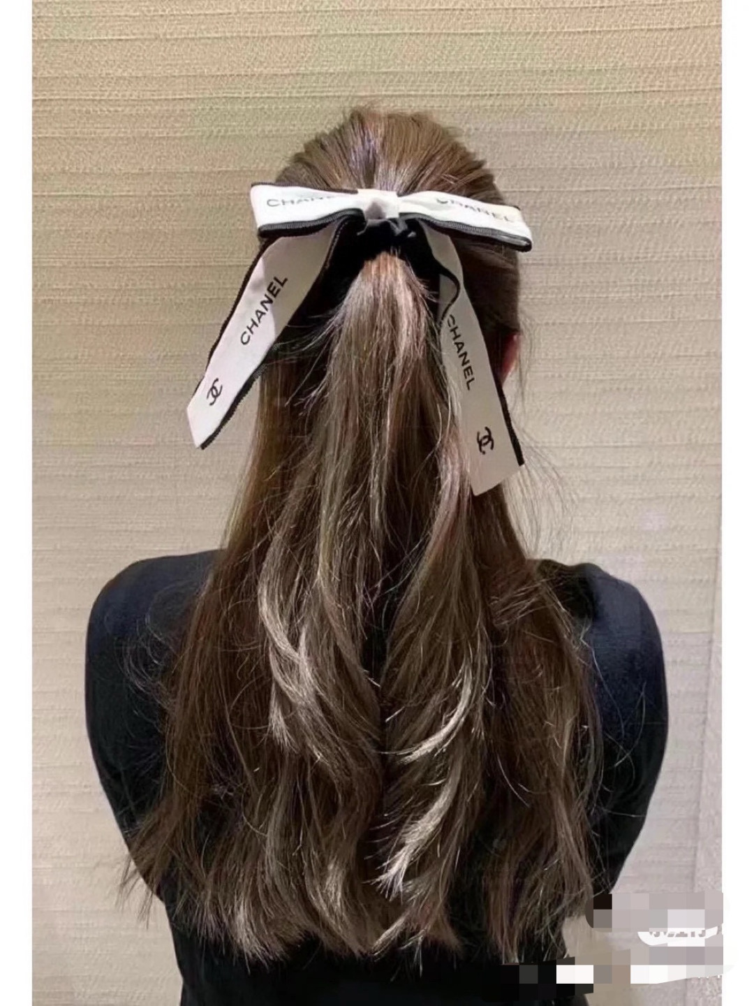 샤넬(CHANEL) 리본 헤어끈 악세사리