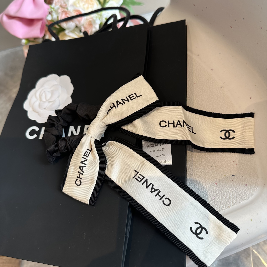 샤넬(CHANEL) 리본 헤어끈 악세사리