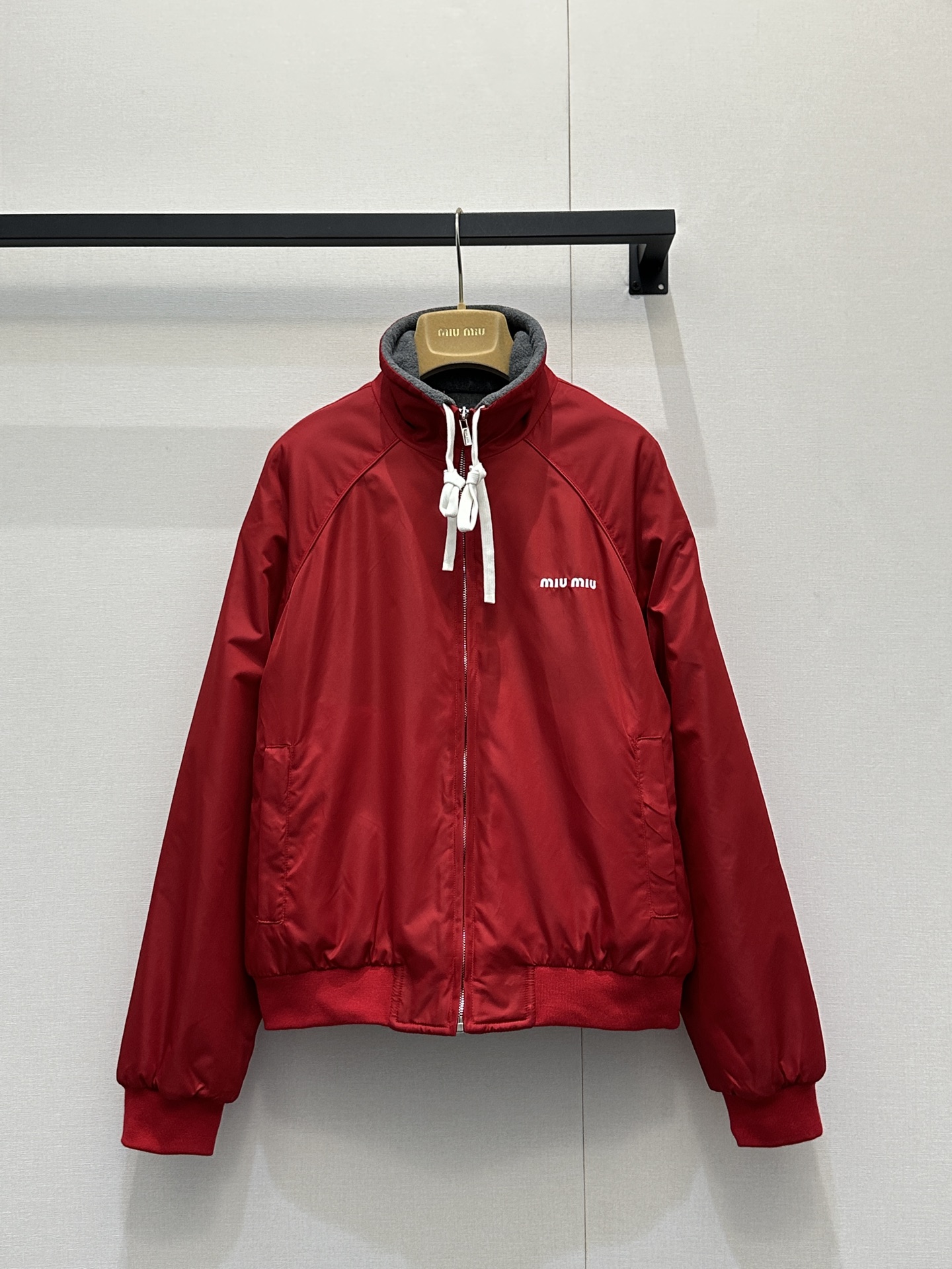 미우미우(miumiu) 리버시블 양면 플리스 자켓 재킷 의류