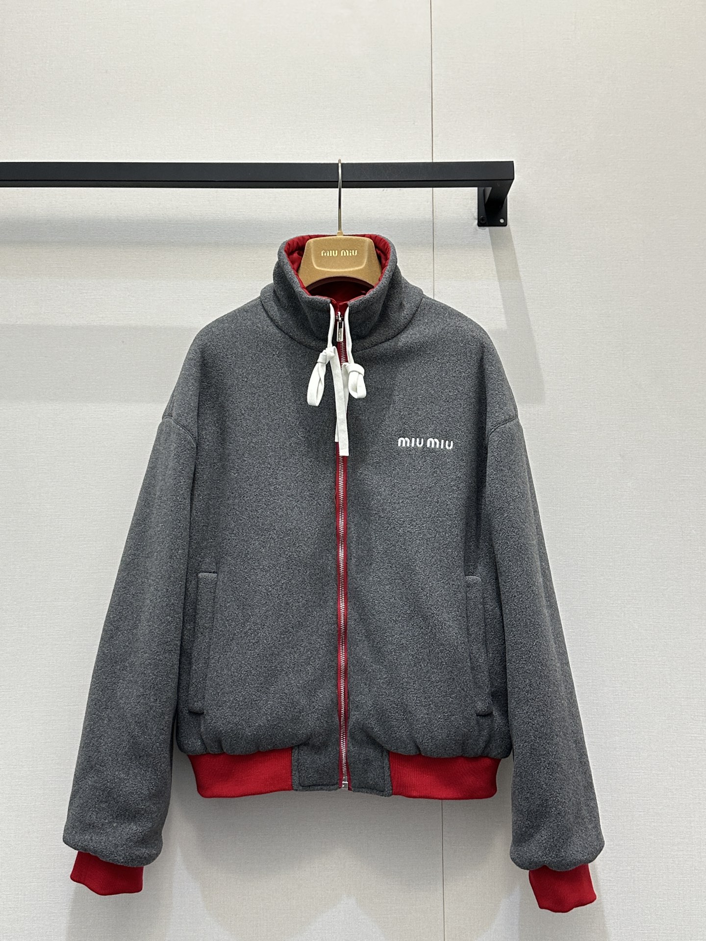 미우미우(miumiu) 리버시블 양면 플리스 자켓 재킷 의류