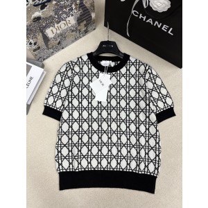 디올(Dior) 오블리크 다이아몬드 반팔 니트 의류