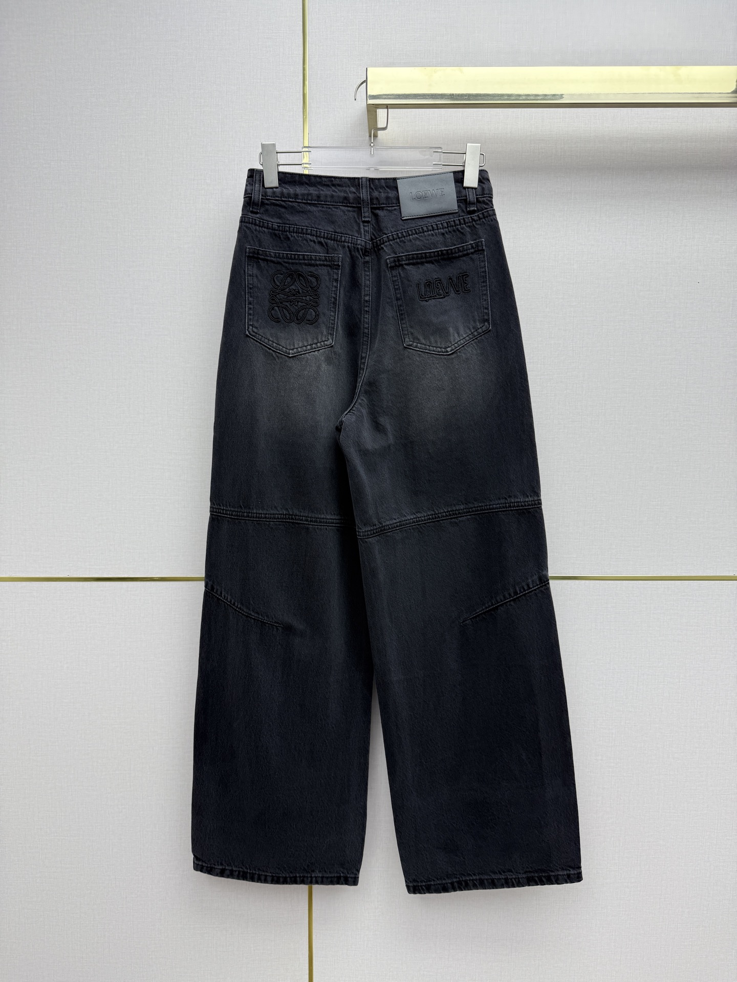 로에베(Loewe) 그라데이션 자수 와이드 데님 팬츠 바지 의류