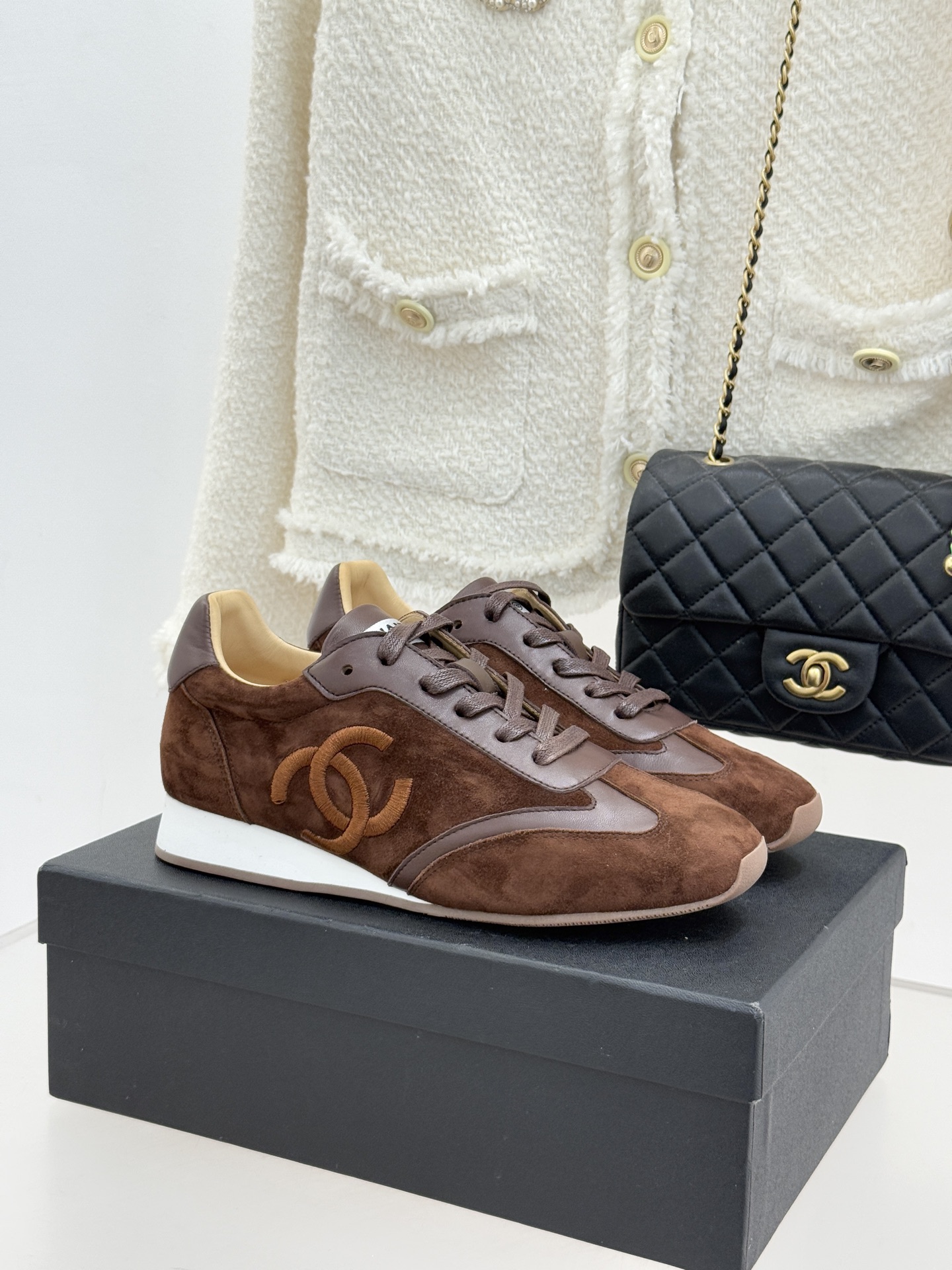 샤넬(CHANEL) 빈티지 레트로 독일군 스니커즈 신발