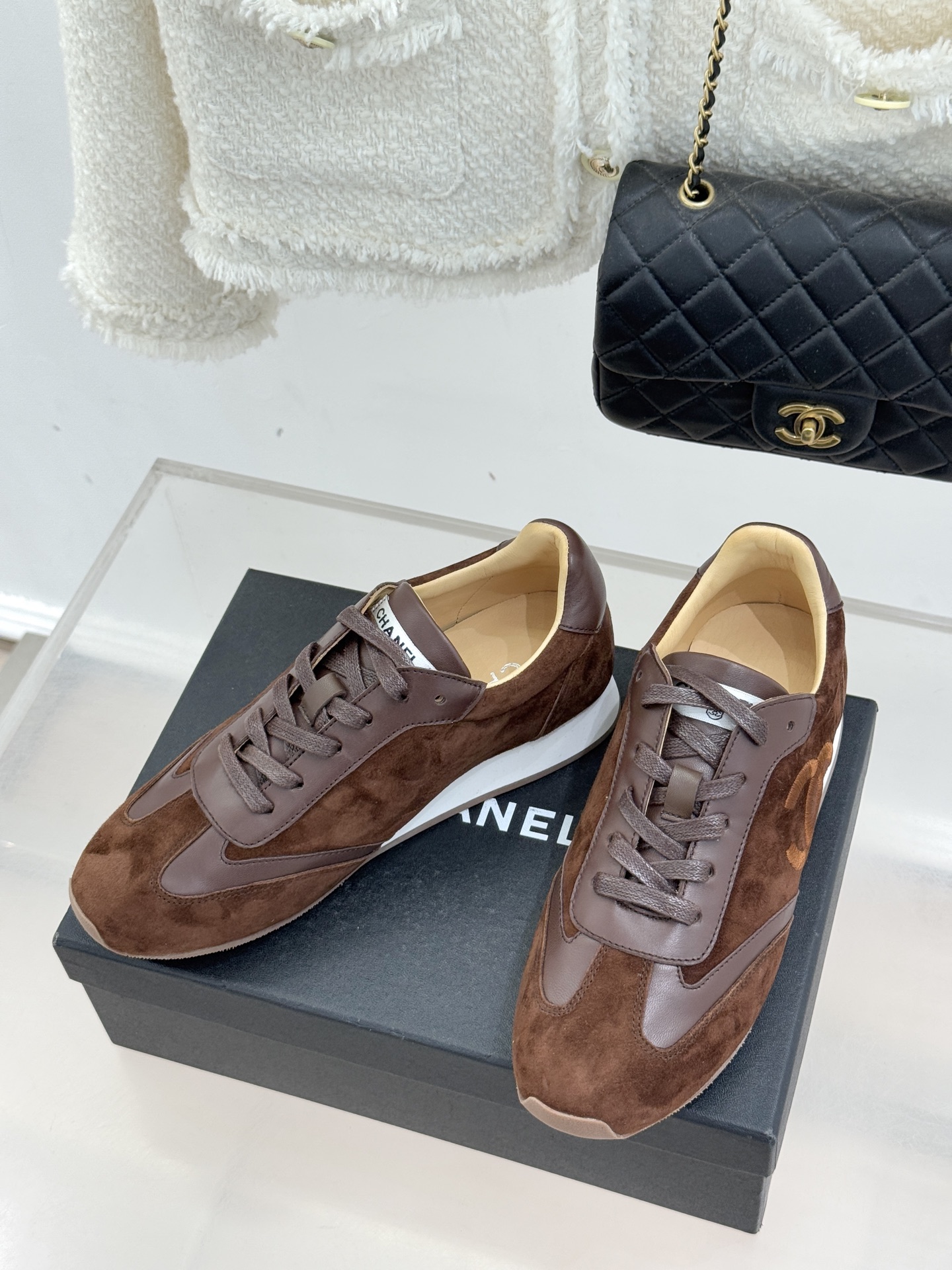 샤넬(CHANEL) 빈티지 레트로 독일군 스니커즈 신발