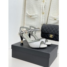 샤넬(CHANEL) 크리스탈 더블 하이힐 샌들 신발