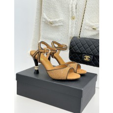 샤넬(CHANEL) 크리스탈 더블 하이힐 샌들 신발